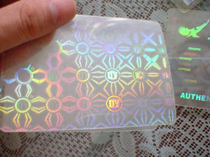 security transparent holographic ID card samples 2