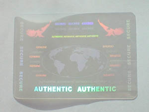 security transparent holographic ID card samples 2