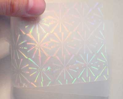 security transparent holographic ID card samples 2